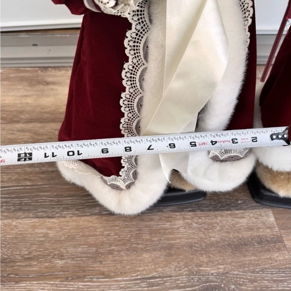 Festive Red and White Teddy Bear Set